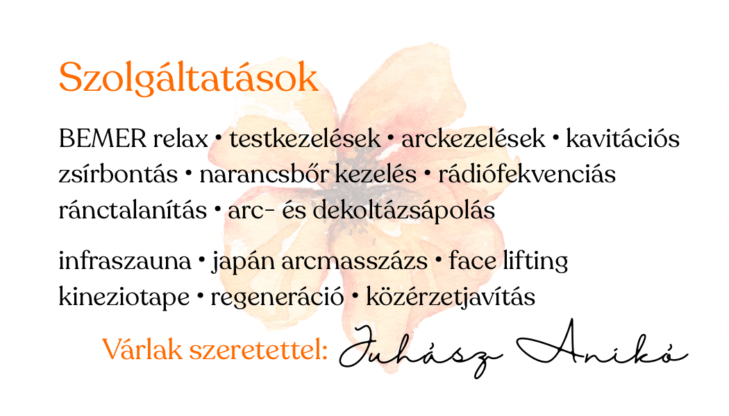 Névjegykártya hátulja